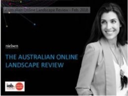 Australian Online Landscape Review - Jan. 2018 Australian Online Landscape Review - Jan. 2018