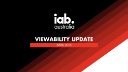 IAB Viewability Update - Apr. 2018 IAB Viewability Update - Apr. 2018