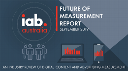 IAB Future of Measurement Report - Sept. 2019 IAB Future of Measurement Report - Sept. 2019