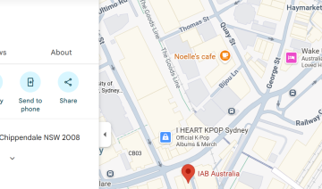 IAB Australia office map