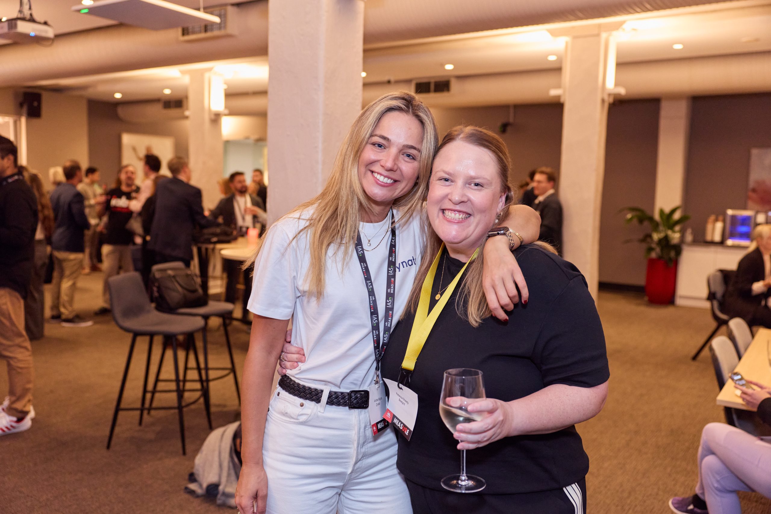 Delegates at the MeasureUp 2025 networking drinks